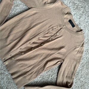 Banana Republic Tan Cardigan Sweater